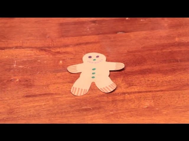 How to Decorate a Paper Gingerbread Man Without Using Glue : Arts & Crafts