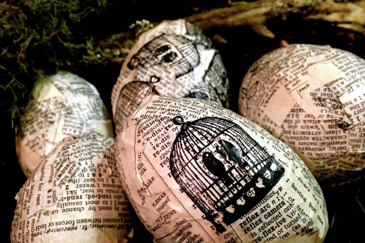 How to DIY Decorate your Easter Egg Chic Mod Podge decoupage