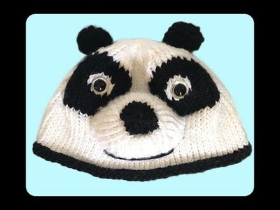 How to Knit Panda Hat Step by Step Tutorials (Part 1: The Hat)