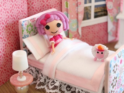 How to Make a Bed for a Mini Doll like LPS and Lalaloopsy