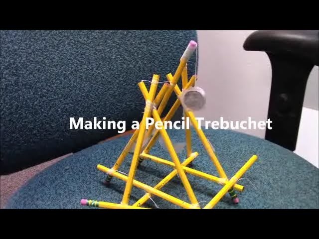 How to Make a Pencil Trebuchet. (Tutorial, DIY)