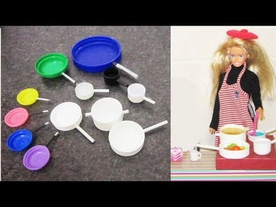How to make doll size pots and pans - Doll Crafts