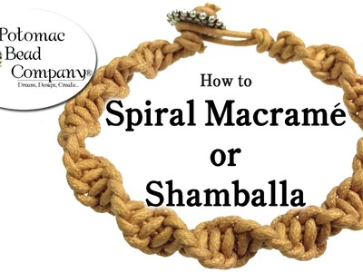 How to Spiral Macrame (Shamballa) Bracelet
