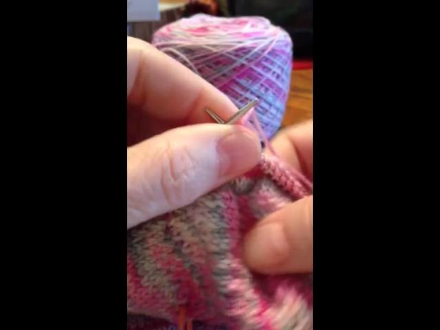 Knitting: Using an 8" Circular Needle for Socks