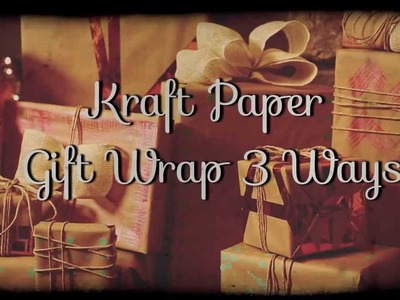 Kraft Paper Gift Wrap 3 Ways - HGTV - Weekday Crafternoon