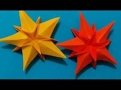 Origami Star. House decorations. Ideas for Easter. Украшение для дома - декор