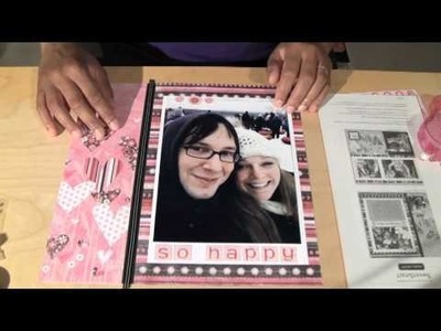 Quick & Easy Scrapbook Layout: CTMH Sweetheart Paper