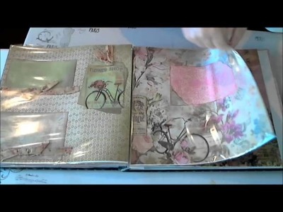 Scrapbookgiggles Parisian Chic Girl Chipboard Scrapbook Album Full Size 12x12 with 20 pages