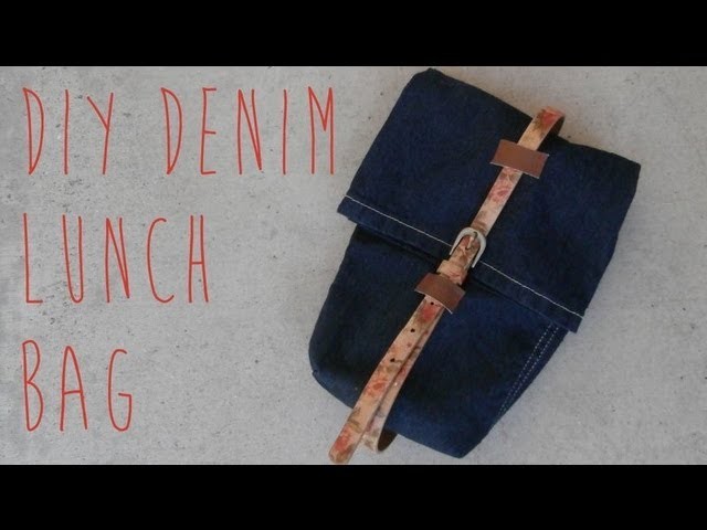 SEWING TUTORIAL :: DIY Denim Lunch Bag