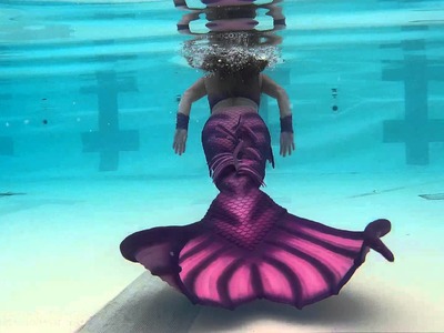 Swimming behind a mermaid short