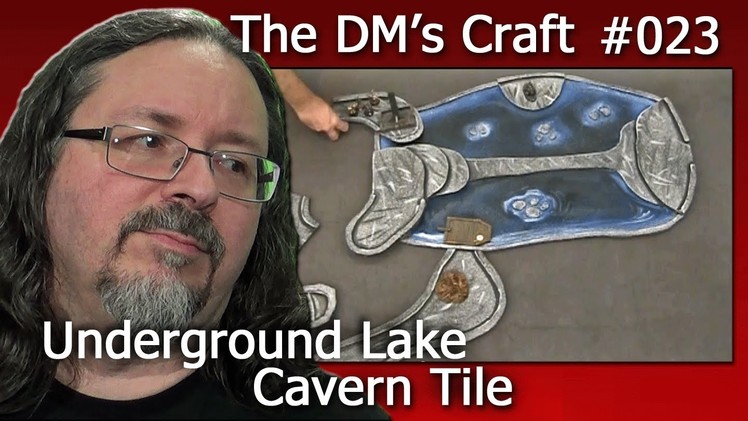 Underground Lake Cavern tile for D&D (The DM's Craft Ep23)