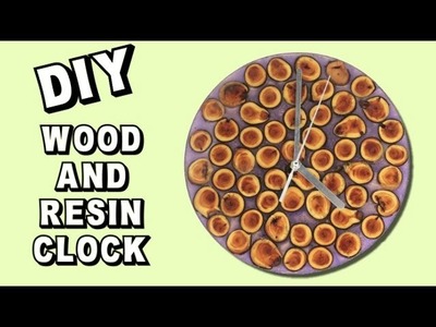 Wood and Resin Clock DIY   Collaboration with Crafterzdelights!