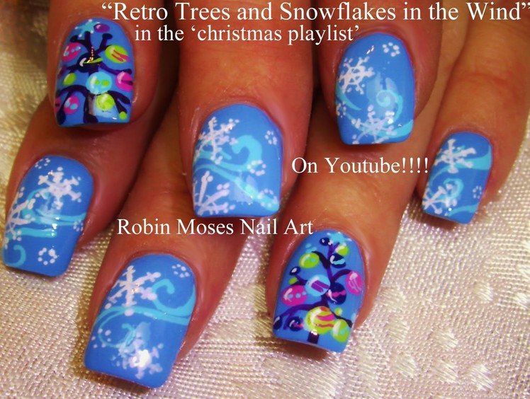 3 Nail Art Tutorials | DIY Easy Christmas Nail Art! | Snowflakes and Xmas Trees!