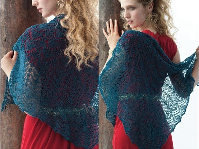 #6 Turquoise Lace Shawl, Vogue Knitting Holiday 2013