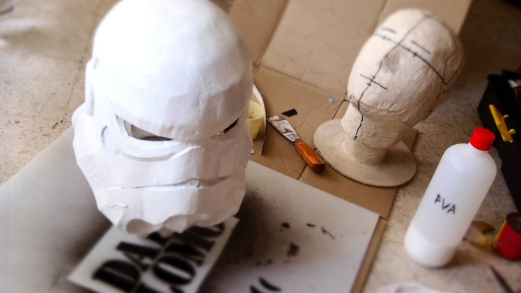 #77: Stormtrooper Helmet DIY Part 3 - Paper-mache, Filler & Ears