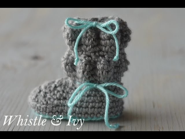 Baby Bubble Boots Crochet Pattern