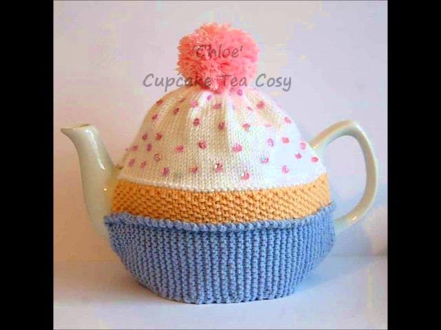 Chloe Cupcake Bithday Cake Vintage DK Yarn Teapot Tea Room Cosy Knitting Pattern