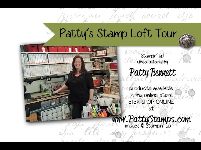 Craft Room Tour - Patty Bennett Stampin Up Demonstrator