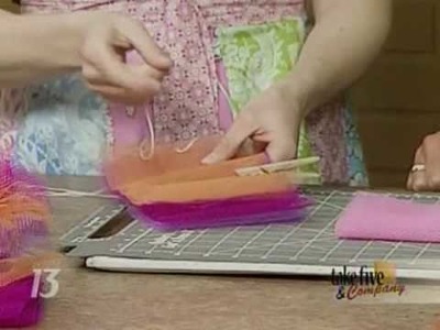CraftSanity on TV: Making dish scrubbies