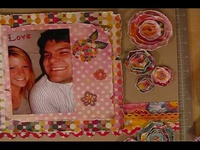 Creating Distressed Flowers & Scrapbook Pages with GingerCupcake