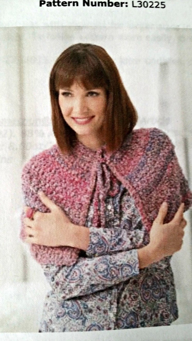 #Crochet Cape Lion Brand Pattern - Part Two