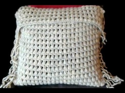 Crochet Cushion Cover in Puff Stitch Part 2 by Crochet Hooks You