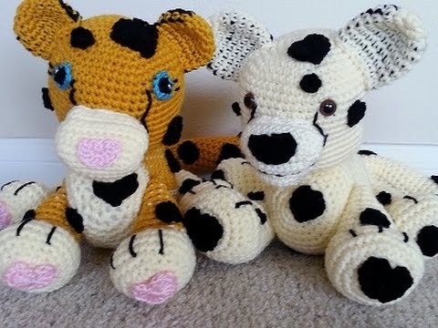 Crochet Cute Cheetah Part 1 of 2 DIY tutorial