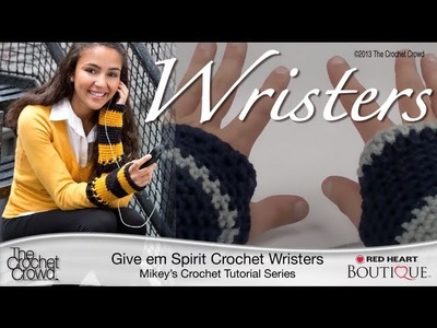 Crochet Give'em Spirit Wristers Tutorial