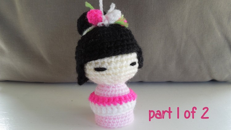 (crochet - part 1 of 2) How To Crochet a Kokeshi Japanese Doll - Yarn Scrap Friday