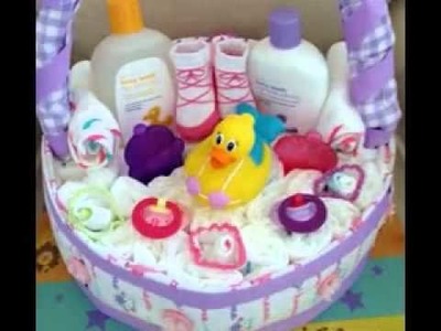 DIY Baby shower baskets decorating ideas