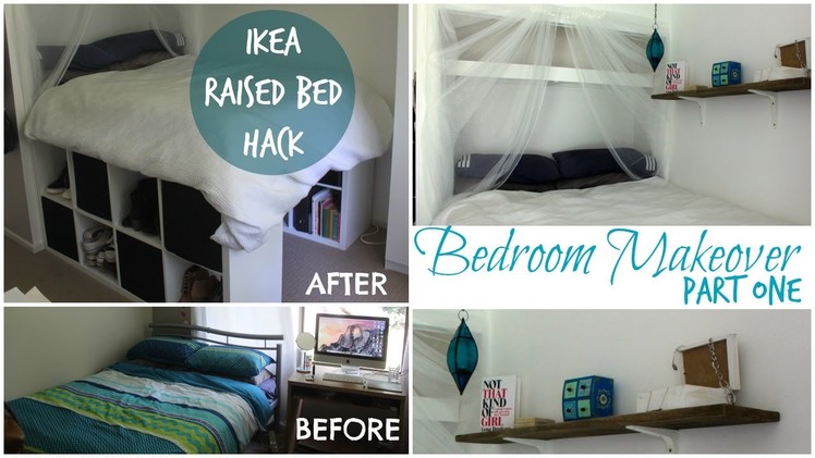 DIY Bedroom Makeover Part 1- Ikea Hack raised bed  | Chelsea Mason