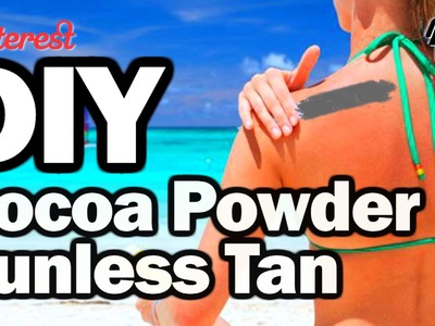 DIY Cocoa Powder Sunless Tan Lotion, Corinne VS Pin #2