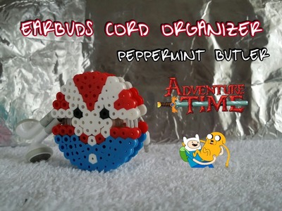 DIY Earbud cord organizer perler beads~Adventure Time~ Holiday gift ideas