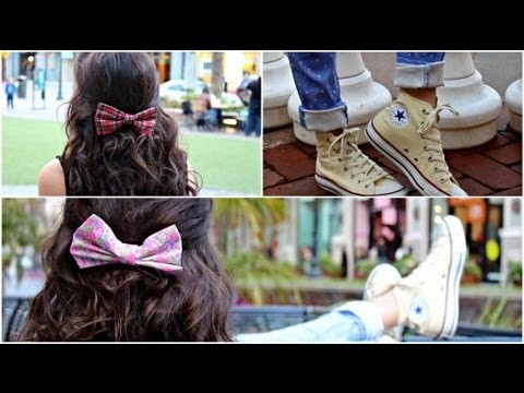 DIY Hair Bows! + How I wear.style my bows