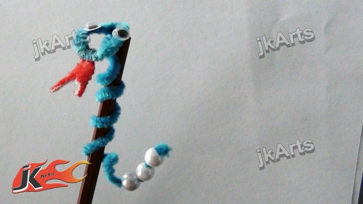 DIY How to make Pencil Top Snake (Easy Craft for kids ) - JK Arts 304