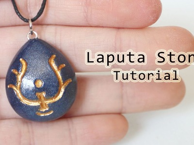 DIY Laputa Stone Necklace from Castle in the Sky Polymer Clay Tutorial