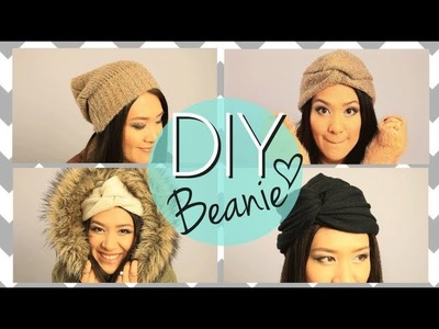 DIY No Sew Cute Beanie Boho Twisted Hat {EASY How to Make}