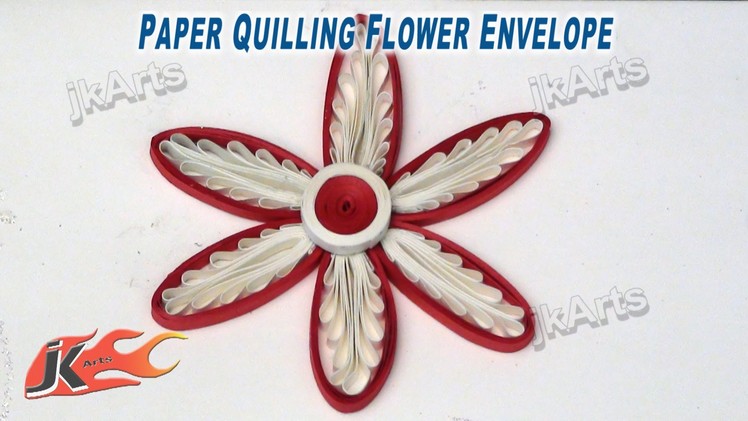 DIY Paper Quilling Flower Envelope JK Arts 275