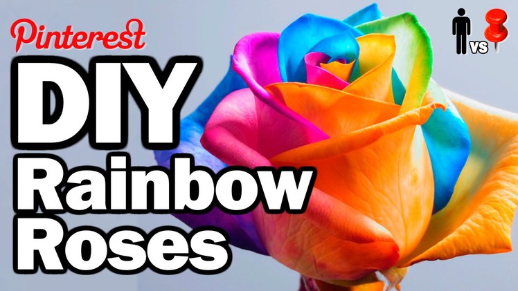 DIY Rainbow Roses - Man Vs. Pin #26