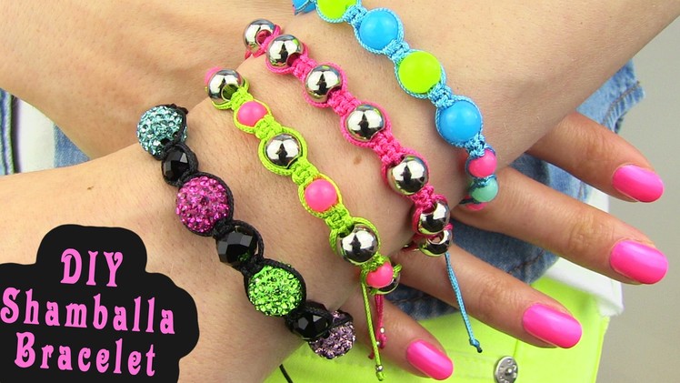 DIY Shamballa Bracelet! How To Make Macrame Bracelets