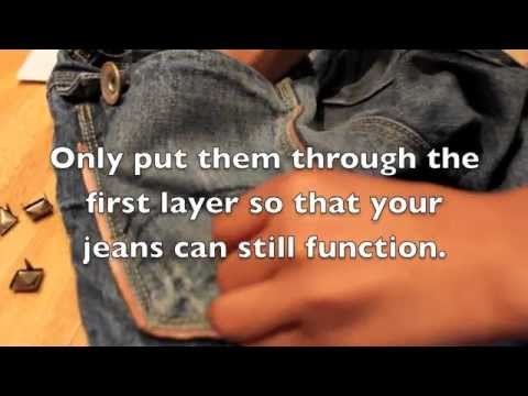 DIY - Studded Denim Jeans
