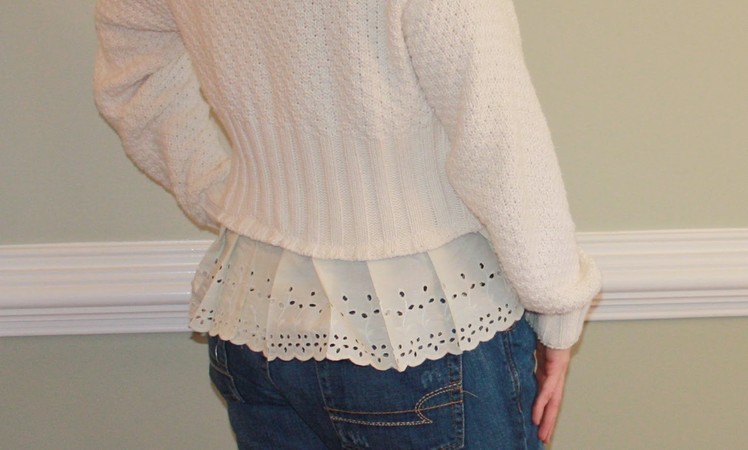DIY Sweater Refashioning Easy Sewing Project
