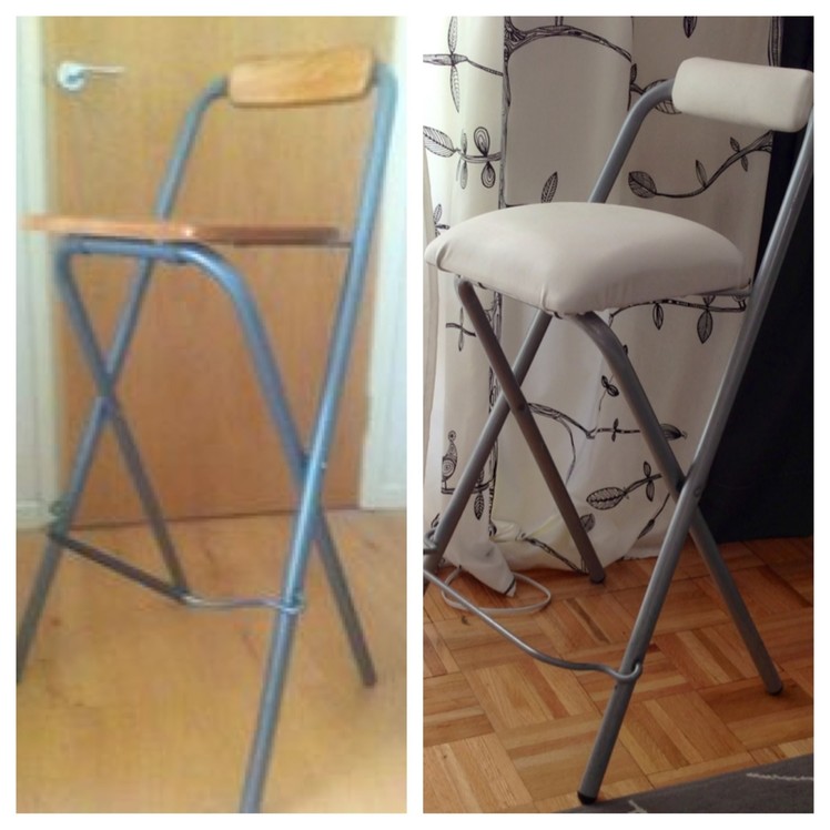 DIY upholstering bar stools - Natalie's Creations