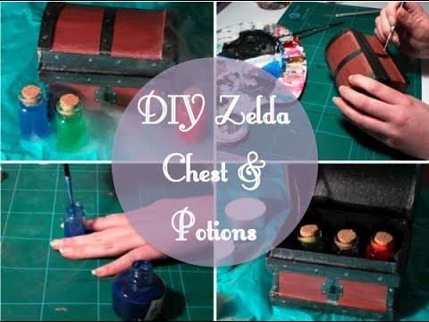 DIY Zelda Chest and Potions | JadeJonesArt