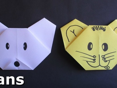 Easy Origami for Kids - Making a Bear Face - Complete instructions