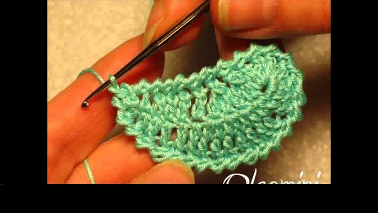 Free crochet leaf for beginners