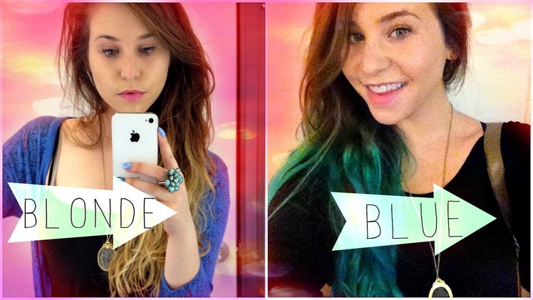 How To: Blue.Turquoise Ombre Hair Tutorial DIY
