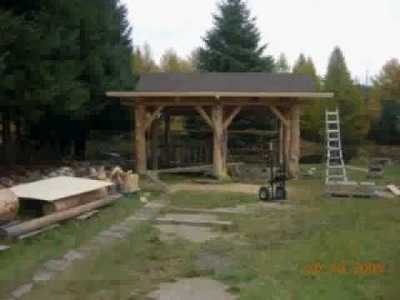 How to build a log gazebo