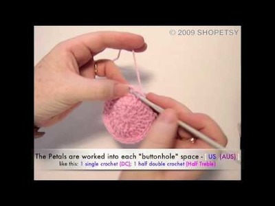 How to Crochet a Layered Flower - PART 1