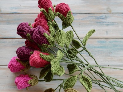 How To Crochet a Rose - Yarn Scrap Friday